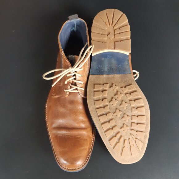 Jones Bootmaker SZ 42 Tan Men's Chukka Boots Burnished Leather - Picture 4 of 15